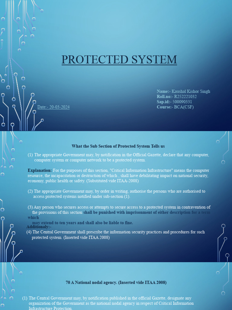 Protected system | PDF | Computer Security | Security