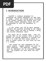 Student Attendance Management System Project File