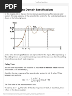 Second Order System Formulas | PDF