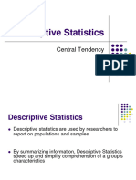 Statistika - Materi 3 - Descriptive Statistics (Central Tendency)