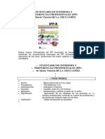 Inventario IPP (Intereses Preferencias Profesionales)