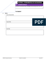 MUF0021 - Worksheet - Income Statement - DAB-2