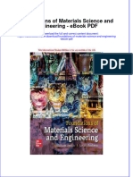 Foundations of Materials Science and Engineering Ebook PDF
