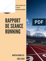 Carnet D'entrainement Running Martin RENOU