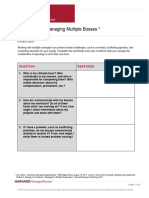 Worksheet For Managing Multiple Bosses