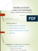 MODELISATION BASE DE DONNES 23 - 24 (2 - EntitÃ©s - Associations)