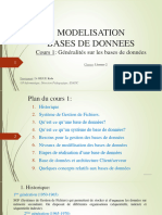 MODELISATION BASE DE DONNES 23 - 24 (1 - GÃ©nÃ©ralitÃ©s) 1