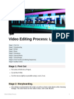 Video Editing Process. - 1