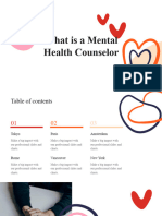 Mental Health Counseling Doodle Presentation Orange Variant
