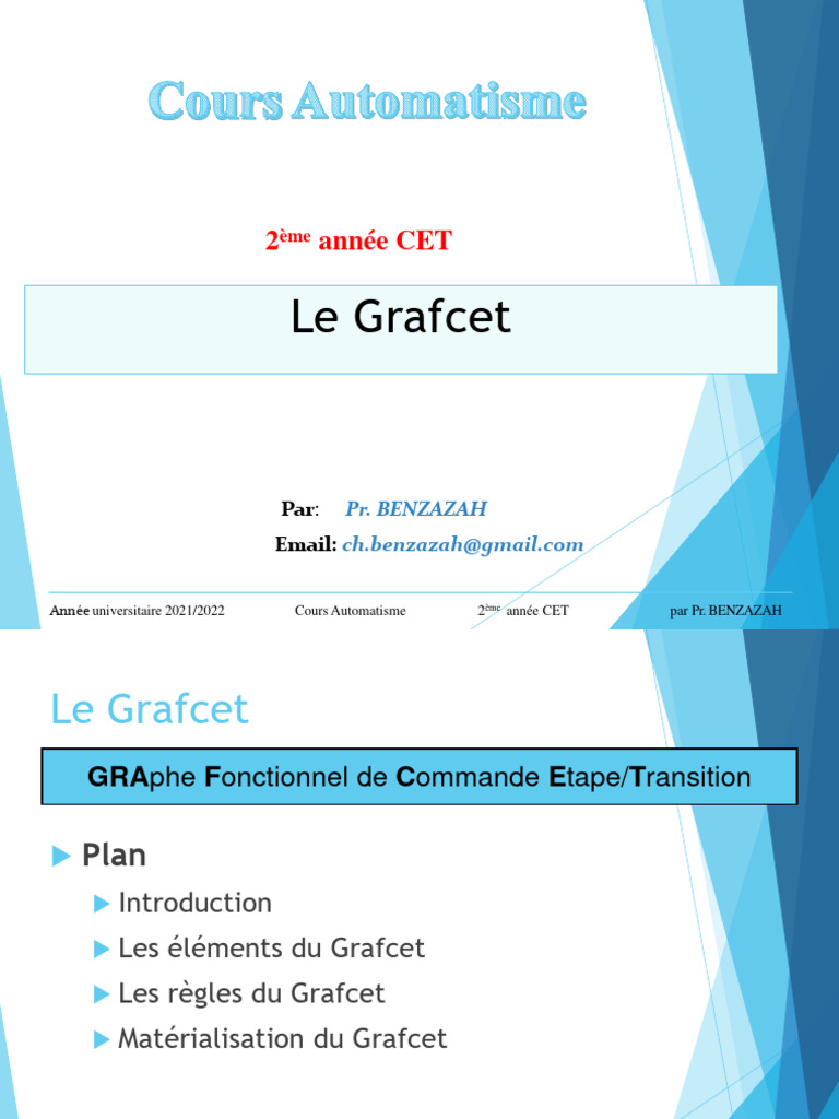 Introduction au Grafcet en Automatisme | PDF