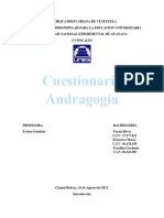 Cuestionario Andragogía