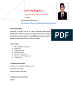 CV Atención al cliente Joel Martínz