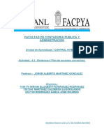 4.3 - Evidencia 4 Plan de acciones correctivas.