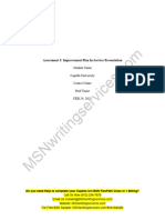 Nurs FPX 4020 Assessment 3 Improvement Plan in Service Presentation