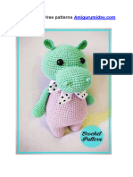 Hippo Gosh Amigurumi PDF Free Crochet Pattern