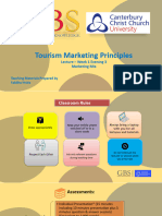 Week 1 Evening 3 Tourism Marketing Principles