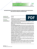 Implementação Do ERP em Uma Metalúrgica Com Linhas de Produtos Diferenciadas