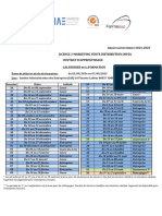 Calendrier L3 Marketing