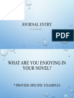 what are you enjoying in your novel