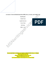 Nurs FPX 4040 Assessment 2 Protected Health Information Phi Privacy Security and Confidentiality Best Practice