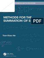 Methods for the Summation of Series Tian-Xiao He