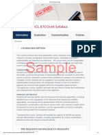 Sample - ICL 870 Draft Syllabus - ICL Program Portal