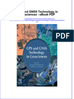 Gps and Gnss Technology in Geosciences Ebook PDF