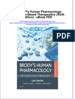 Dwnload full Brodys Human Pharmacology Mechanism Based Therapeutics Sixth Edition Pdf pdf