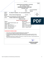 Admit Card 5th Sem