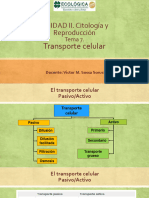 UNIDAD II. Citología y Reproducción: Transporte Celular