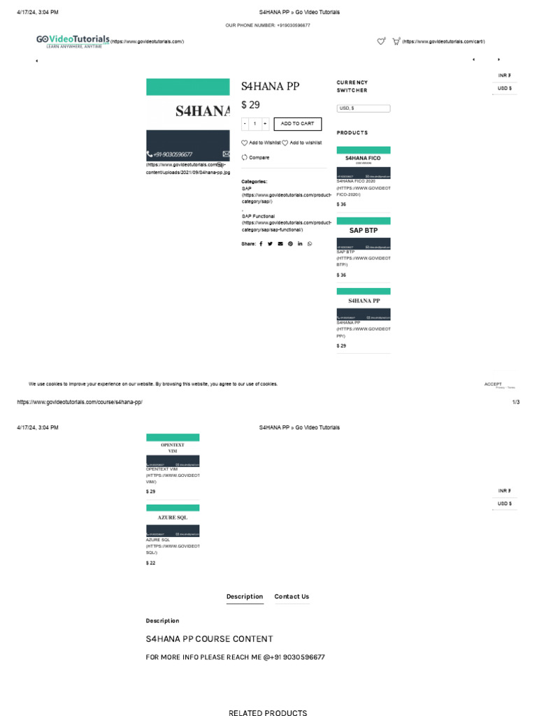 S4hana pp go video tutorials pdf