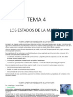 Tema 4 - Los Estados de La Materia