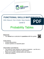Probability Tables L2