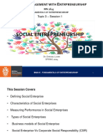 MN2615 T3 - Session 1 - Social Entrepreneurship