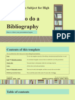 Language Arts Subject For High School - Learn To Do A Bibliography by Slidesgo