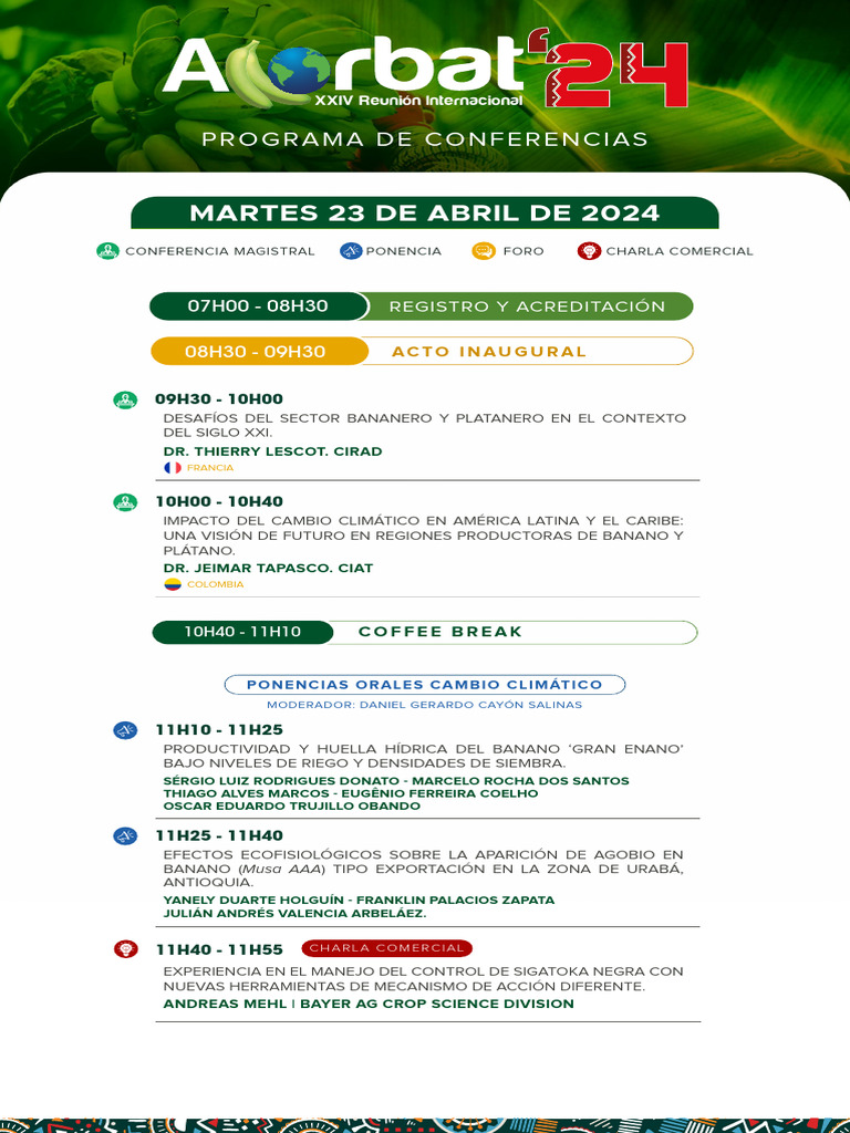 Programa Acorbat 2024 | PDF | Plantas comestibles | Agricultura