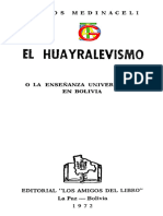El Huayralevismo o La Enseñanza Universitaria en Bolivia (Carlos Medinaceli)