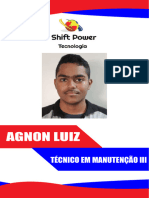 Agnon Luiz: Técnico em Manutenção Iii