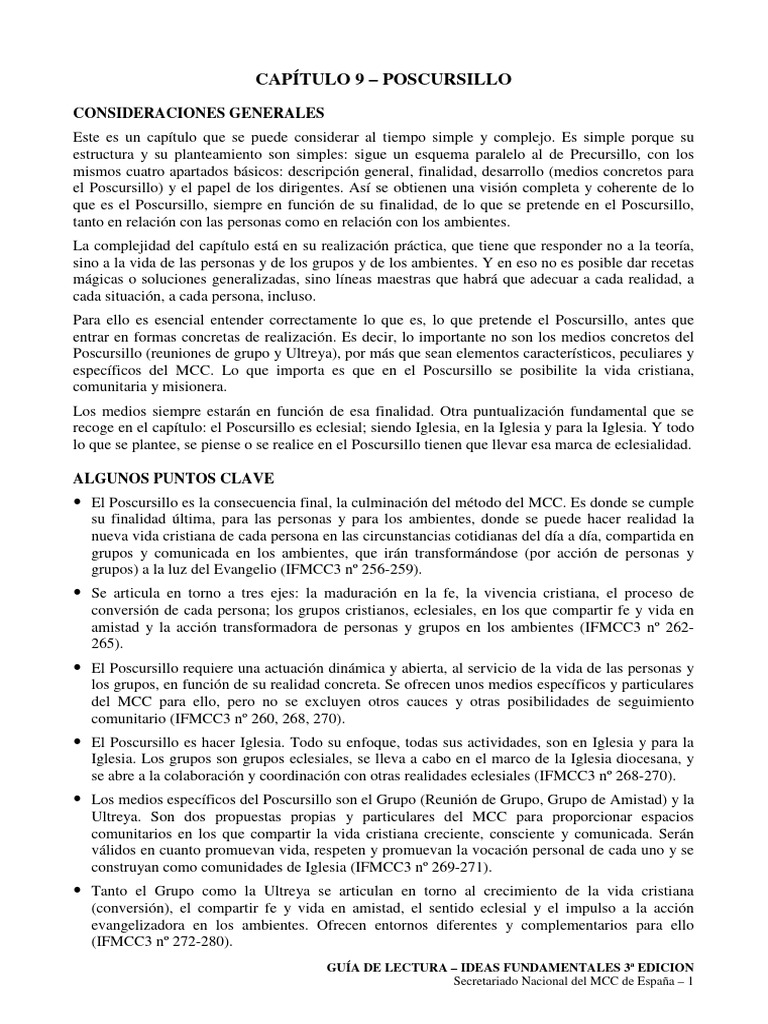 Temas para Ultreyas en el Poscursillo | PDF | Ciencias sociales ...