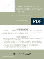 A Relação de Gênero Na Perspectiva de Gestores em Um Ambiente Hospitalar de Campo Mourão