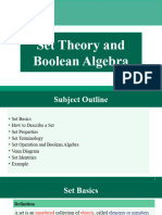 Set Theory and Boolean Algebra