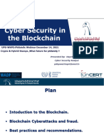 1 Cybersecurity in The Blockchain