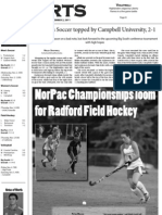 Norpac Championships Loom For Radford Field Hockey: Women'S Soccer Topped by Campbell University, 2-1