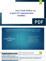 United States Trade Policies On Export of Communication Satellites