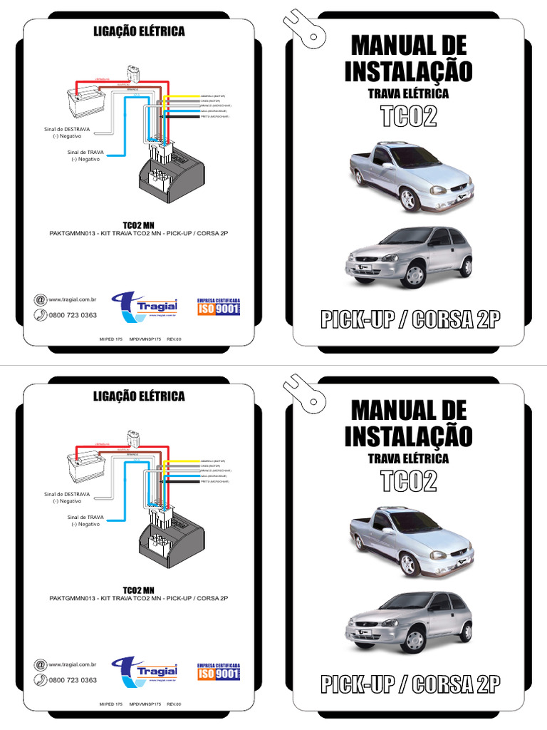 Instalação Trava Elétrica TCO2 Corsa | PDF