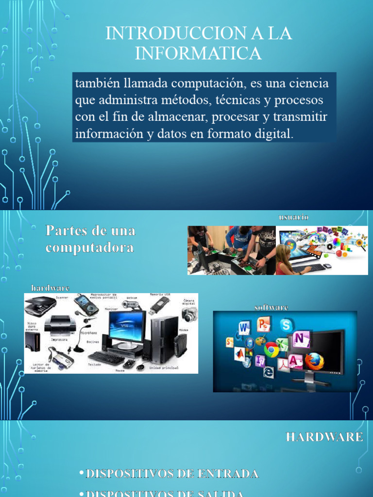 Introducción a la Informática y Hardware | PDF