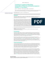 Lymphoblastic Lymphoma Mimicking Osteomyelitis of Femur in An Immunocompetent Individual. A Case Report