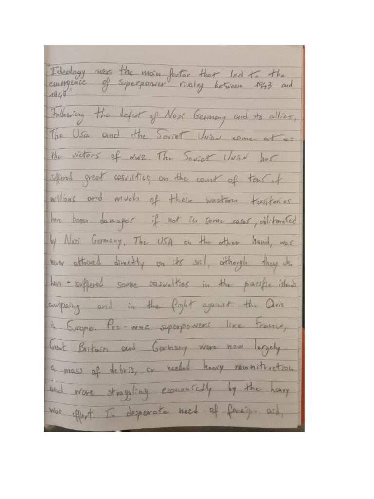 57 Minute Essay Handwritten | PDF