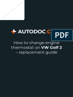 How To Change Engine Thermostat On VW Golf 2 - Replacement Guide