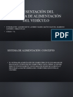 Presentación Del Sistema de Alimentación Del Vehículo